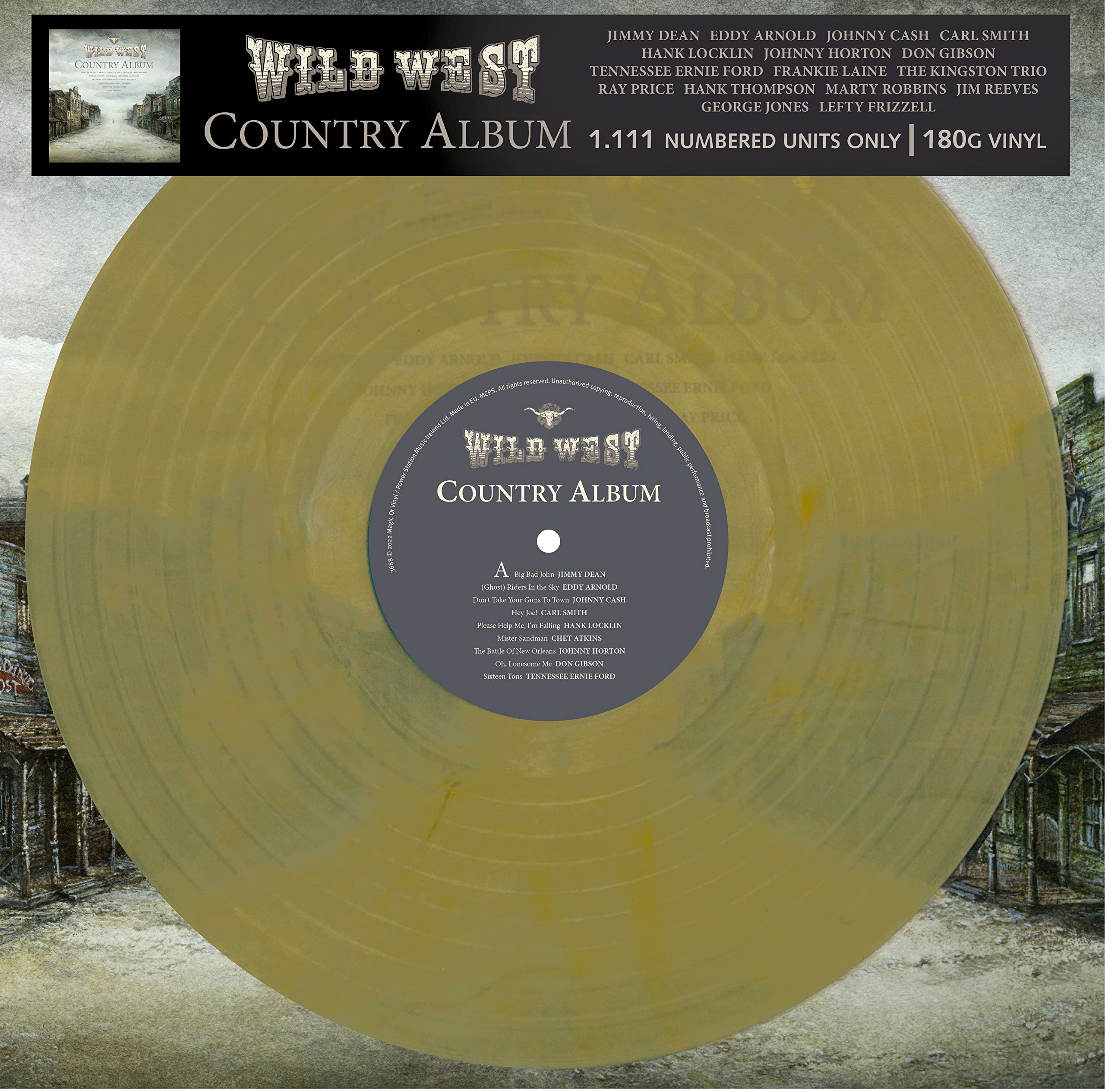 Wild West Country Album - Country Music Greatest Stars & Hits - Limitiert und 1111 Stück nummeriert - 180gr. marbled Music
