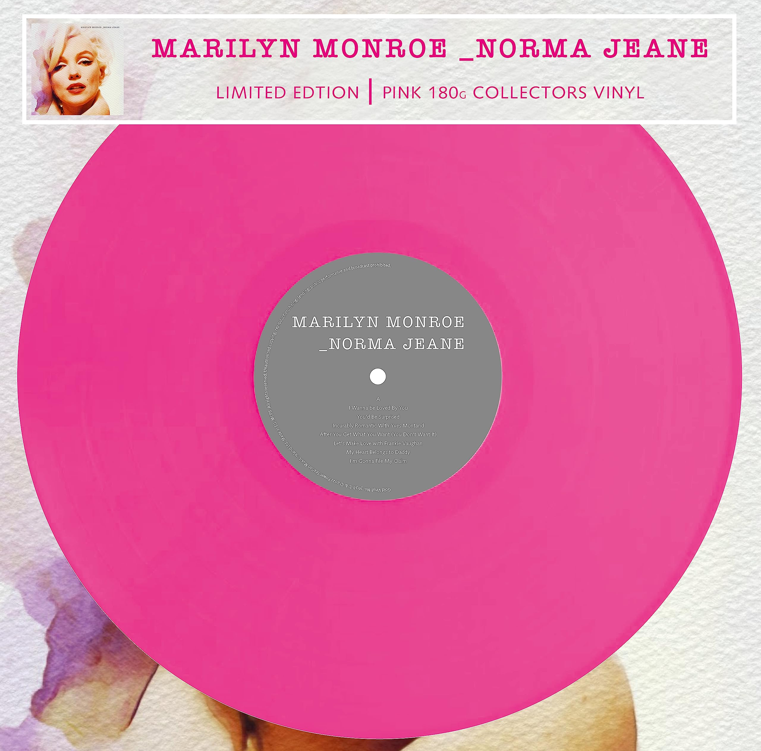Marilyn Monroe - Norma Jeane - Limitiert - 180gr. pink Pop