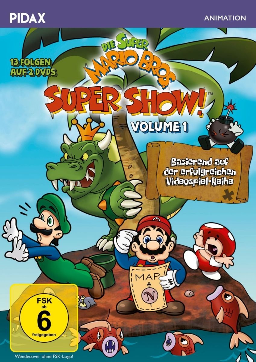 Die Super Mario Bros. Super Show!, Vol. 1 / 13 Folgen mit dem berühmten Videospiel-Duo + 4 Bonusepisoden (Pidax Animation) Box sets