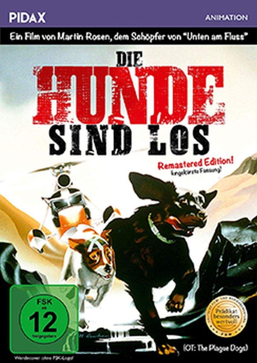 Die Hunde sind los - Remastered Edition (The Plague Dogs) / Bewegender Film von Martin Rosen ("Unten am Fluss") ausgezeichnet mit dem Prädikat BESONDERS WERTVOLL (Pidax Animation) Movies