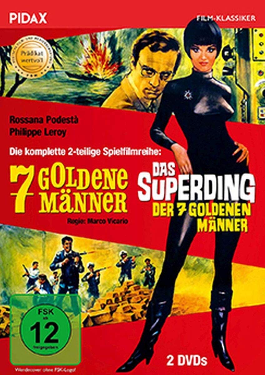 7 goldene Männer + Das Superding der 7 goldenen Männer / Die komplette mit dem Prädikat WERTVOLL ausgezeichnete 2-teilige Spielfilmreihe (Pidax Film-Klassiker) Movies