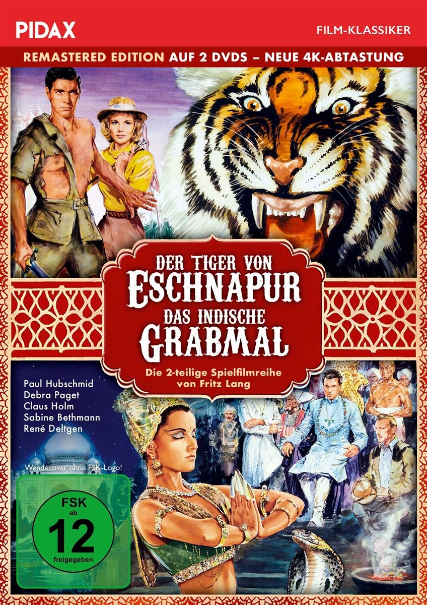 Der Tiger von Eschnapur + Das indische Grabmal - Remastered Edition (neue 4K Ultra-HD Abtastung) / Die komplette 2-teilige Abenteuerfilmreihe (Pidax Film-Klassiker) Movies