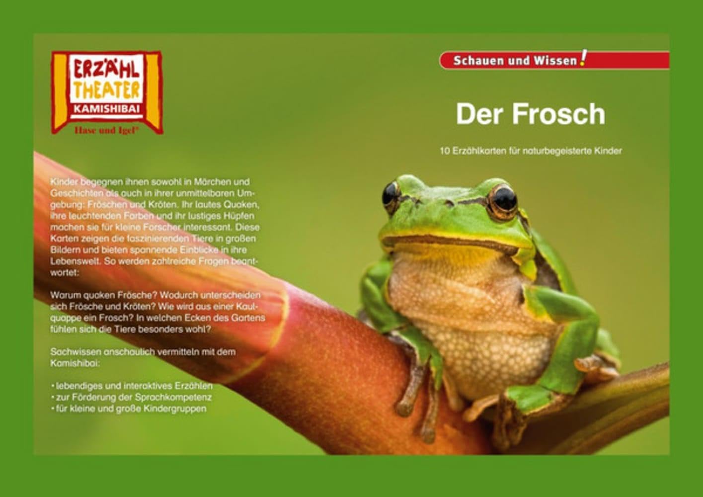 Der Frosch / Kamishibai Bildkarten: 10 Fotobildkarten für das Erzähltheater Professional & Reference Books