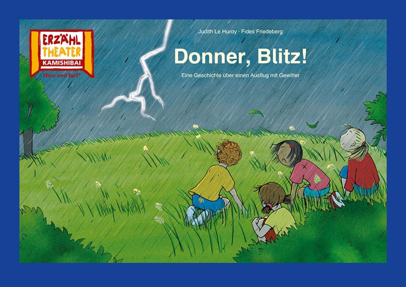 Donner, Blitz! / Kamishibai Bildkarten: Eine Geschichte über einen Ausflug mit Gewitter. 12 Bildkarten für das Erzähltheater Professional & Reference Books