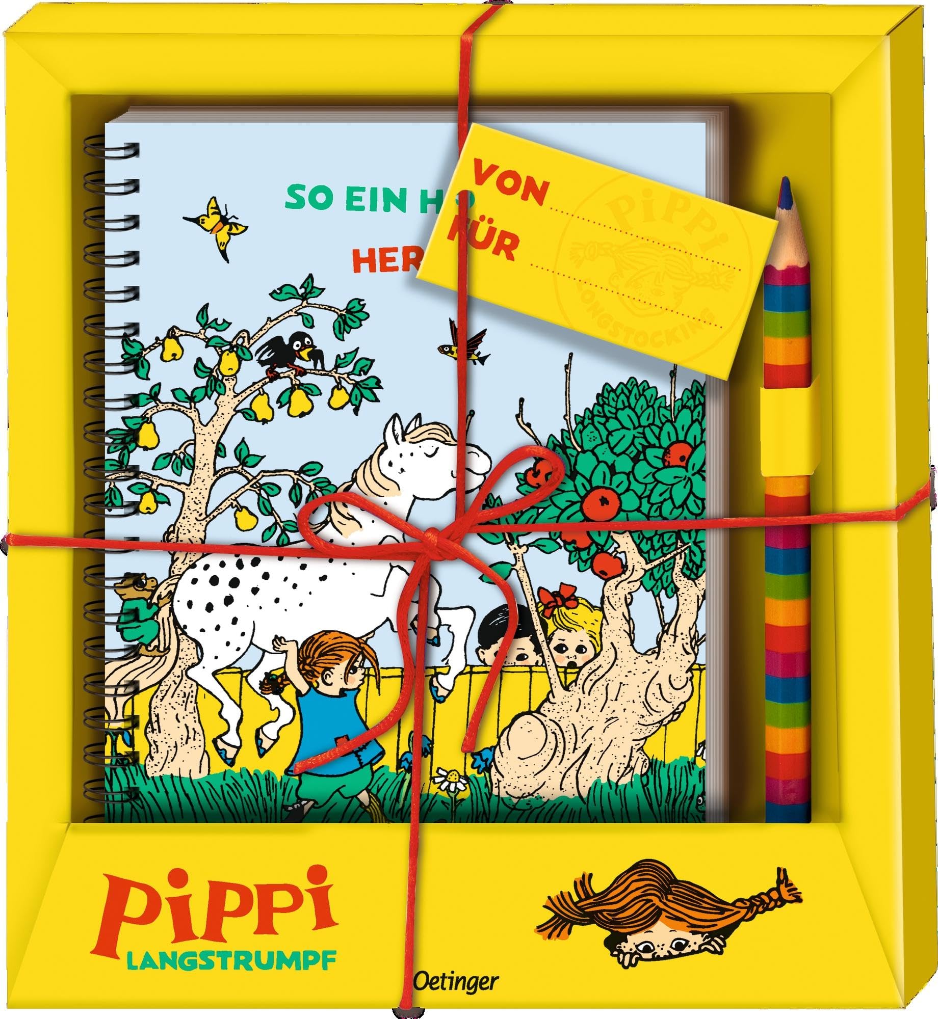 Pippi Langstrumpf. Geschenkset: Geschenkfertig verpacktes Set aus Notizbuch und kunterbuntem Stift Essays & Short Stories