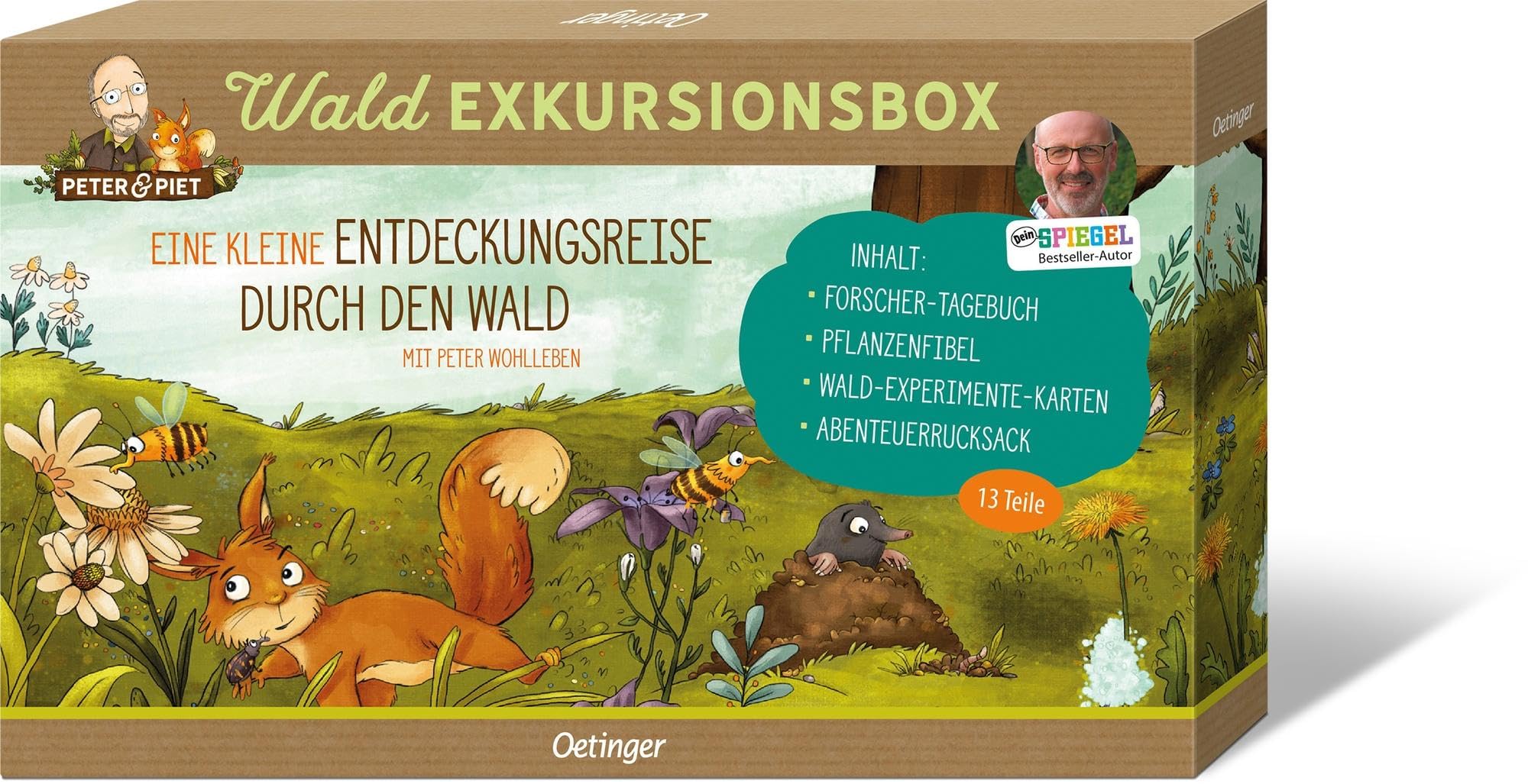 Peter & Piet. Wald-Exkursionsbox: Exkursionsbox für kleine Waldentdecker book