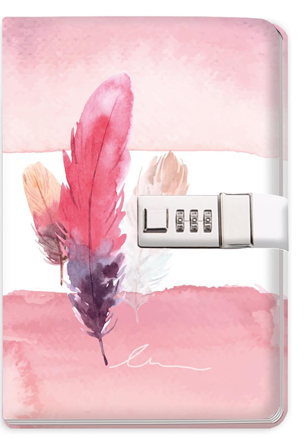 Trötsch Tagebuch mit Zahlenschloss Feather: Notizbuch Bullet Journal Stationery