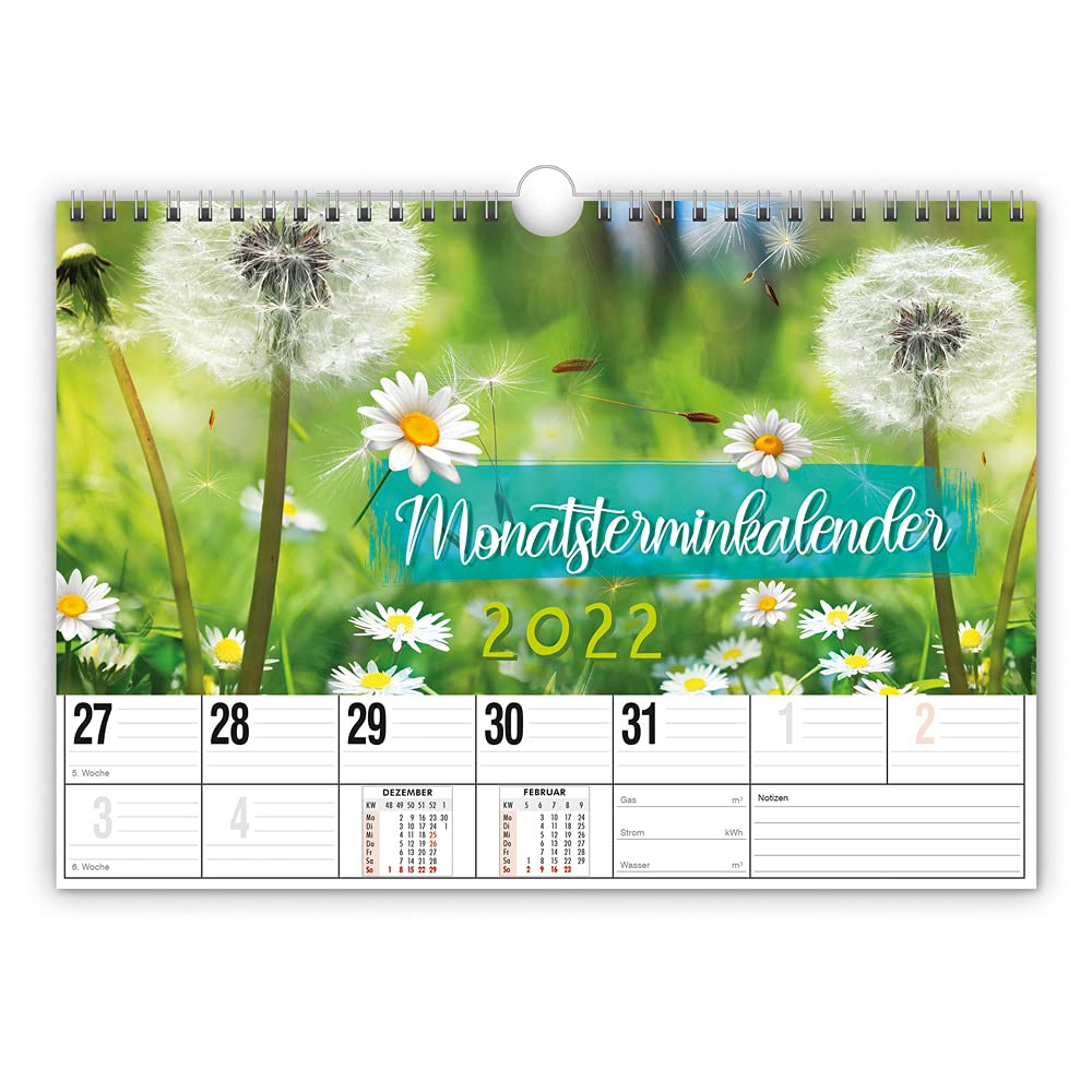 Trötsch Monatsterminer 2022: mit Fotocover (Monatskalender) Leisure, Home & Garden