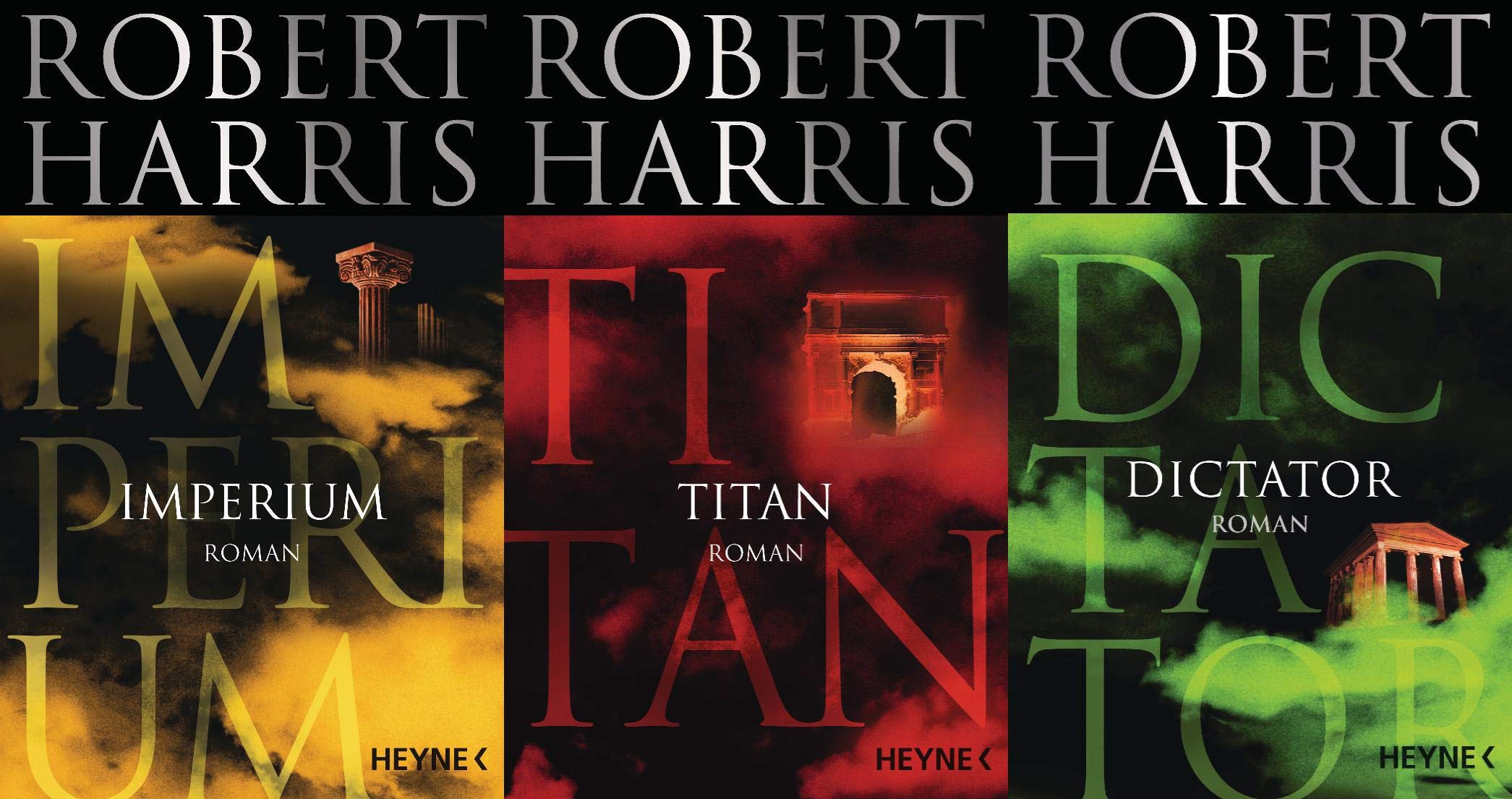 Grehge e Band 1-3 von Robert Harris + 1 exklusives Postkartenset Crime & Thrillers