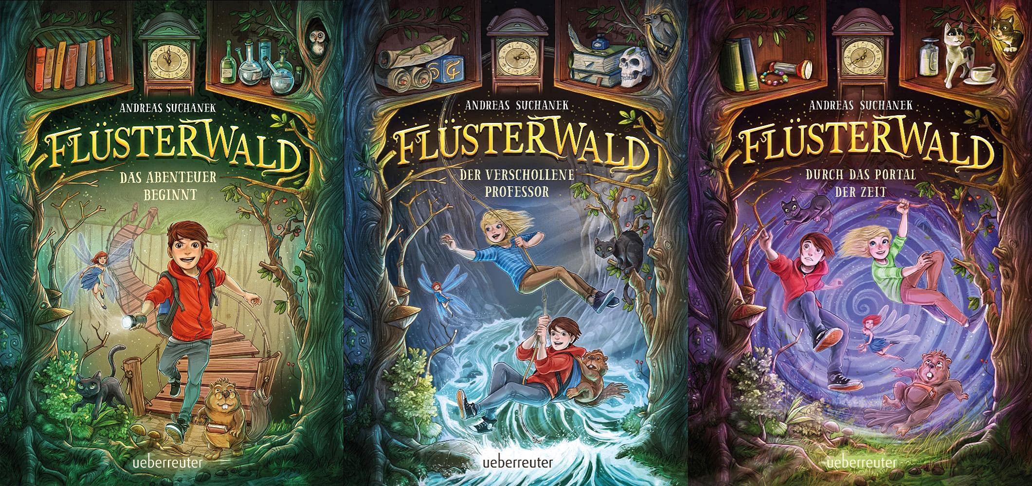 Der Flüsterwald Band 1-3 plus 1 exklusives Postkartenset Novels & Short Stories