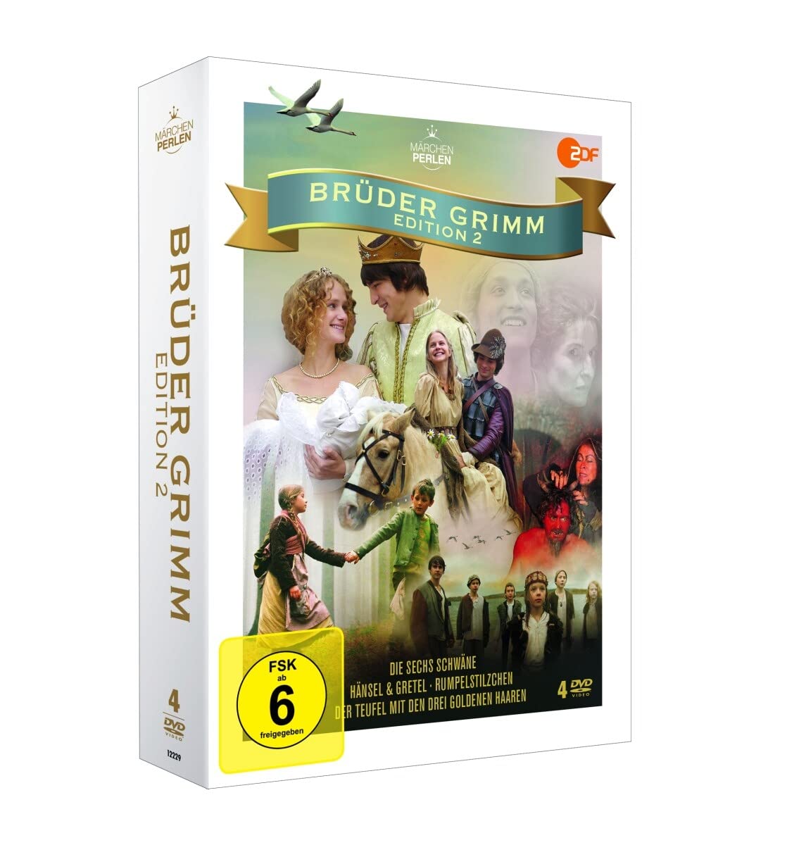 Brüder Grimm Edition: Die schönsten Märchen der Brüder Grimm aus der Reihe Märchenperlen: DIE SECHS SCHWÄNE, HÄNSEL & GRETEL, RUMPELSTILZCHEN und DER TEUFEL MIT DEN DREI GOLDENEN HAAREN Box sets