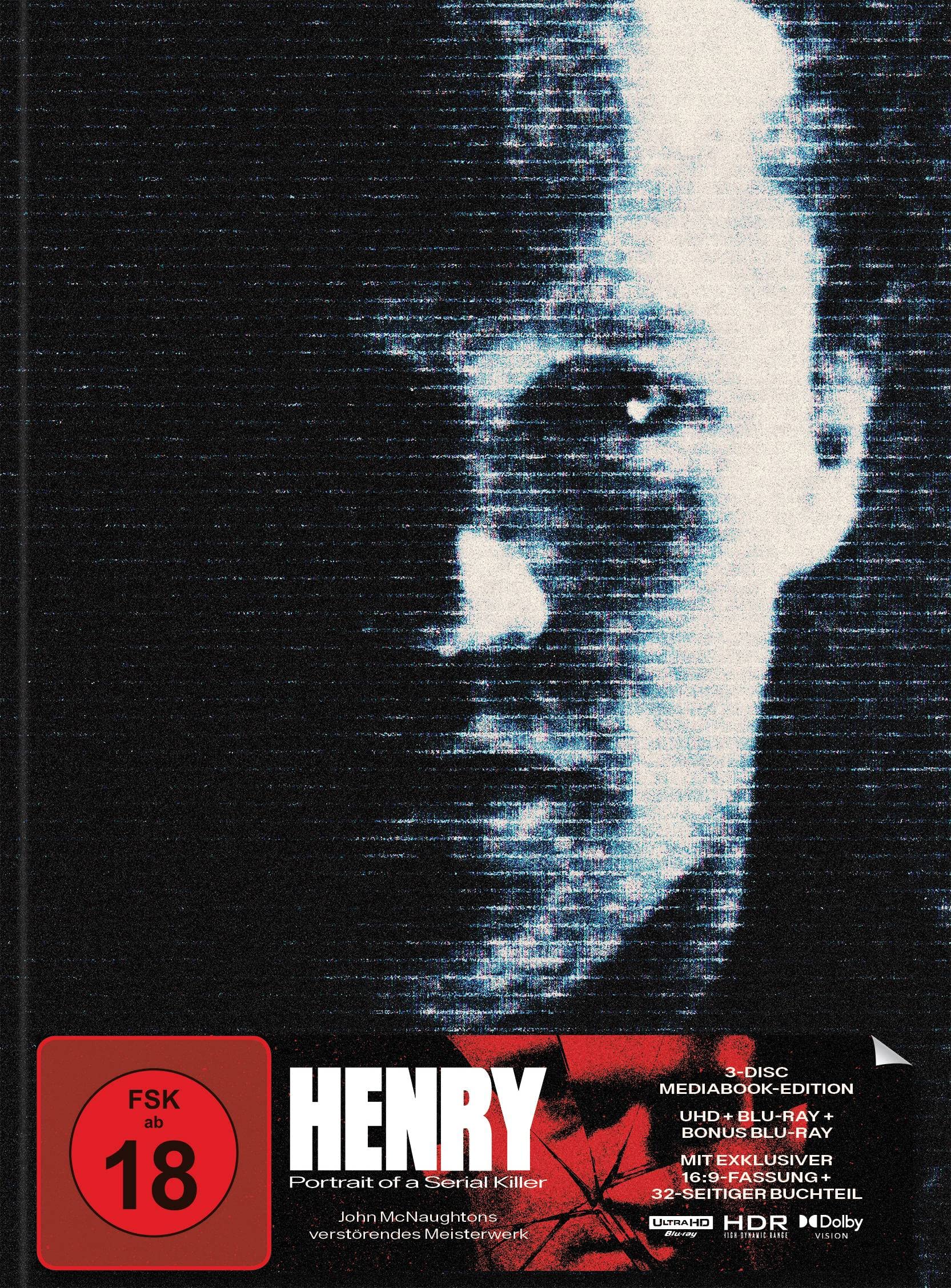 Henry: Portrait of a Serial Killer - Mediabook (Scott Saslow Artwork) - Limited Edition auf 750 Stück (4K Ultra HD) (+ Blu-ray) (+ Bonus-Blu-ray) Movies