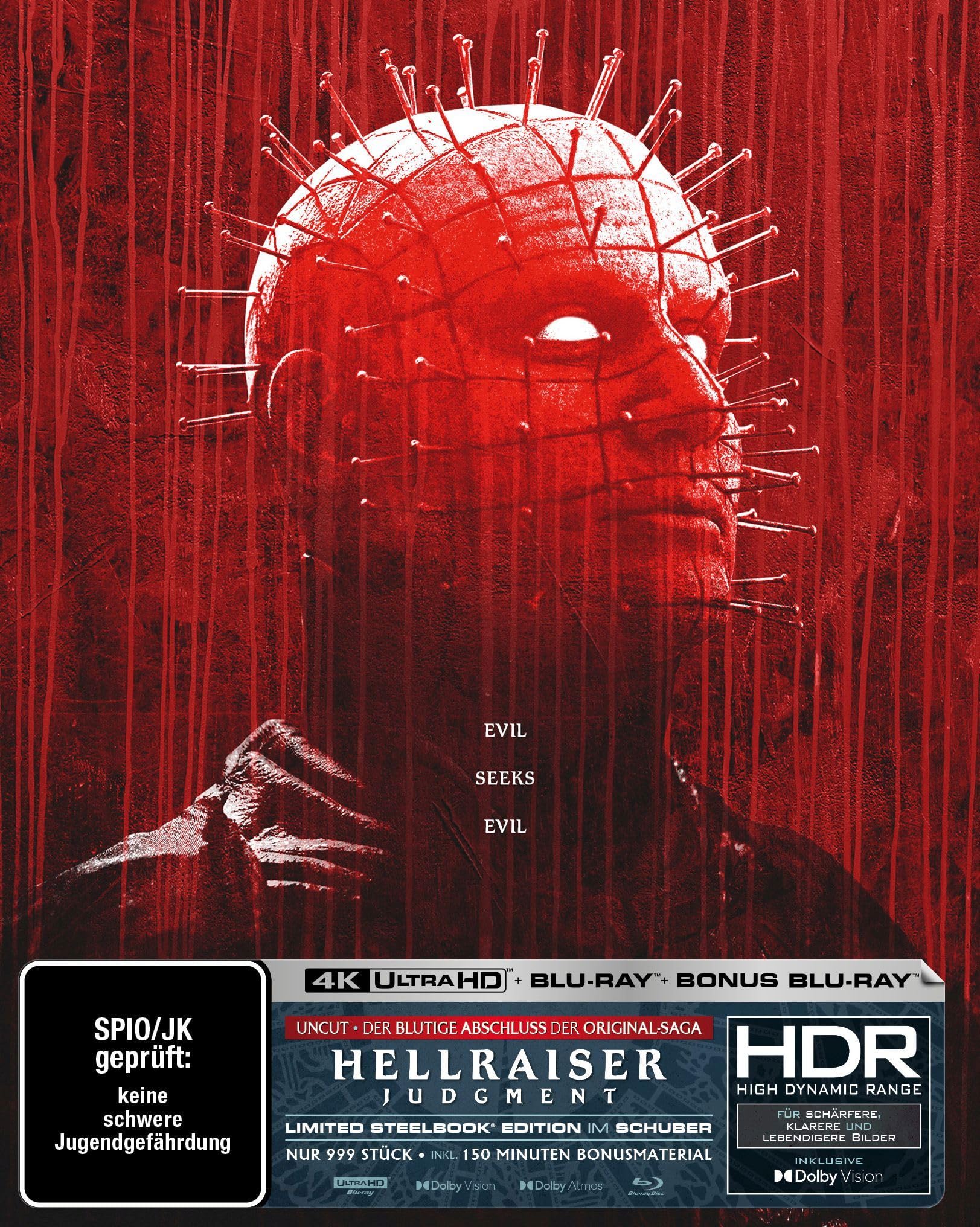 Hellraiser Judgment | Steelbook Full Slip A (Ultra HD Blu-ray + Blu-ray + Bonus-Blu-ray) Films