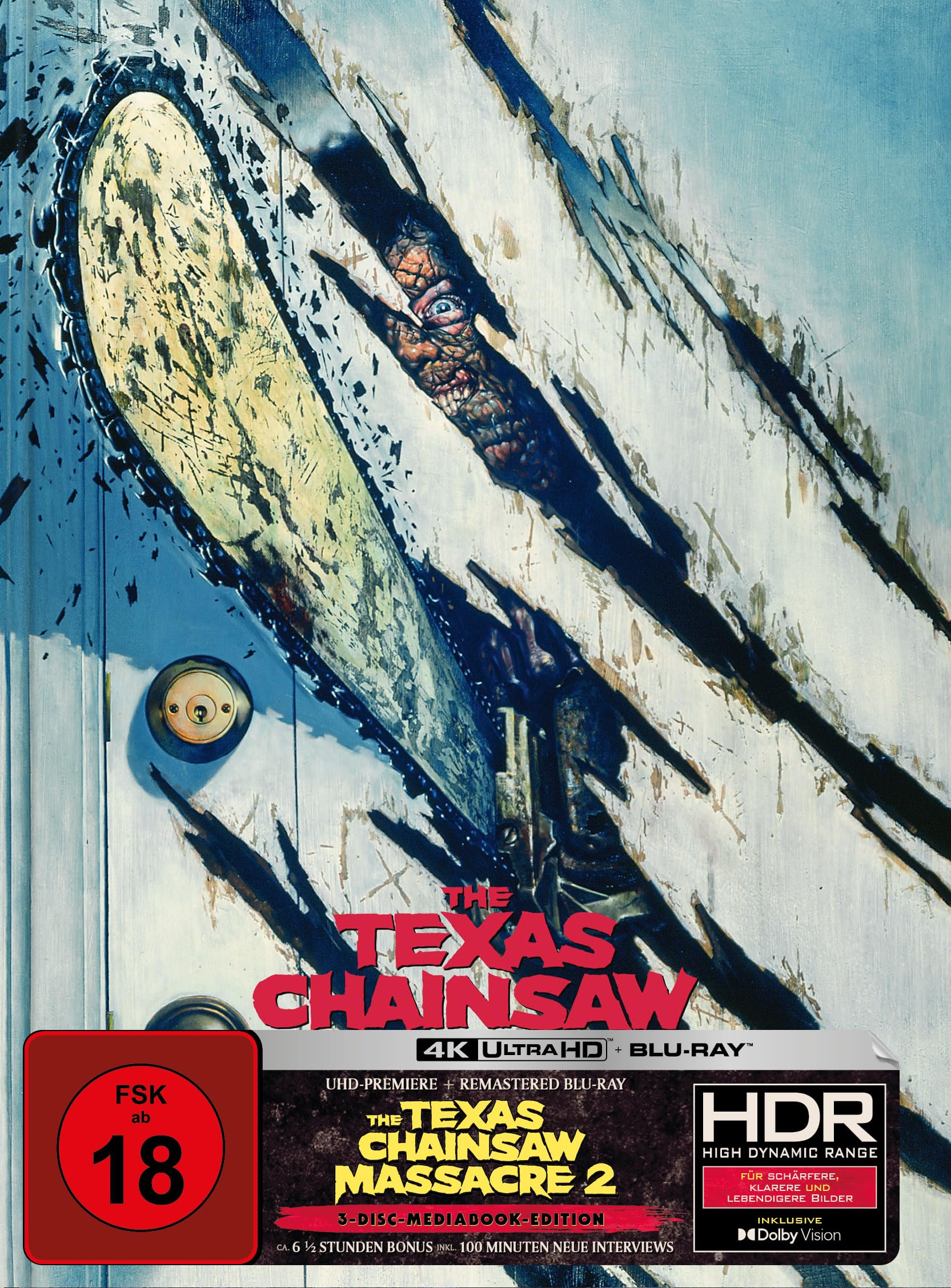 The Texas Chainsaw Massacre 2 - Mediabook - Cover D (4K Ultra HD+Blu-ray+Bonus-Blu-ray) 666 Stück Films