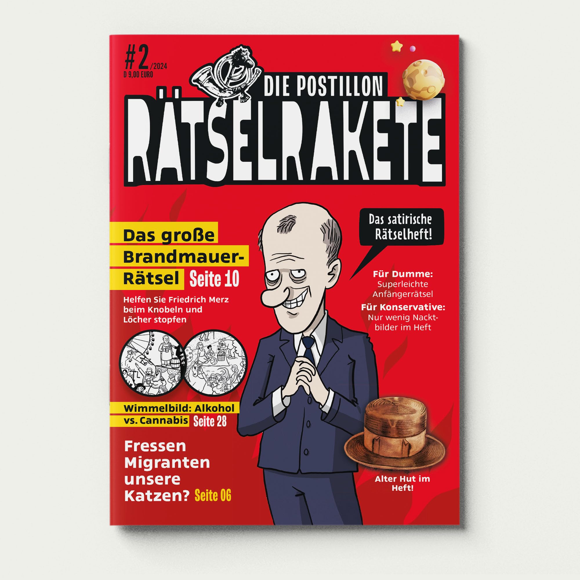 DIE POSTILLON RÄTSELRAKETE, Ausgabe Nr.2: Das satirische Rätselheft! (DIE POSTILLON RÄTSELRAKETE: Das satirische Rätselheft!) Humour & Satire