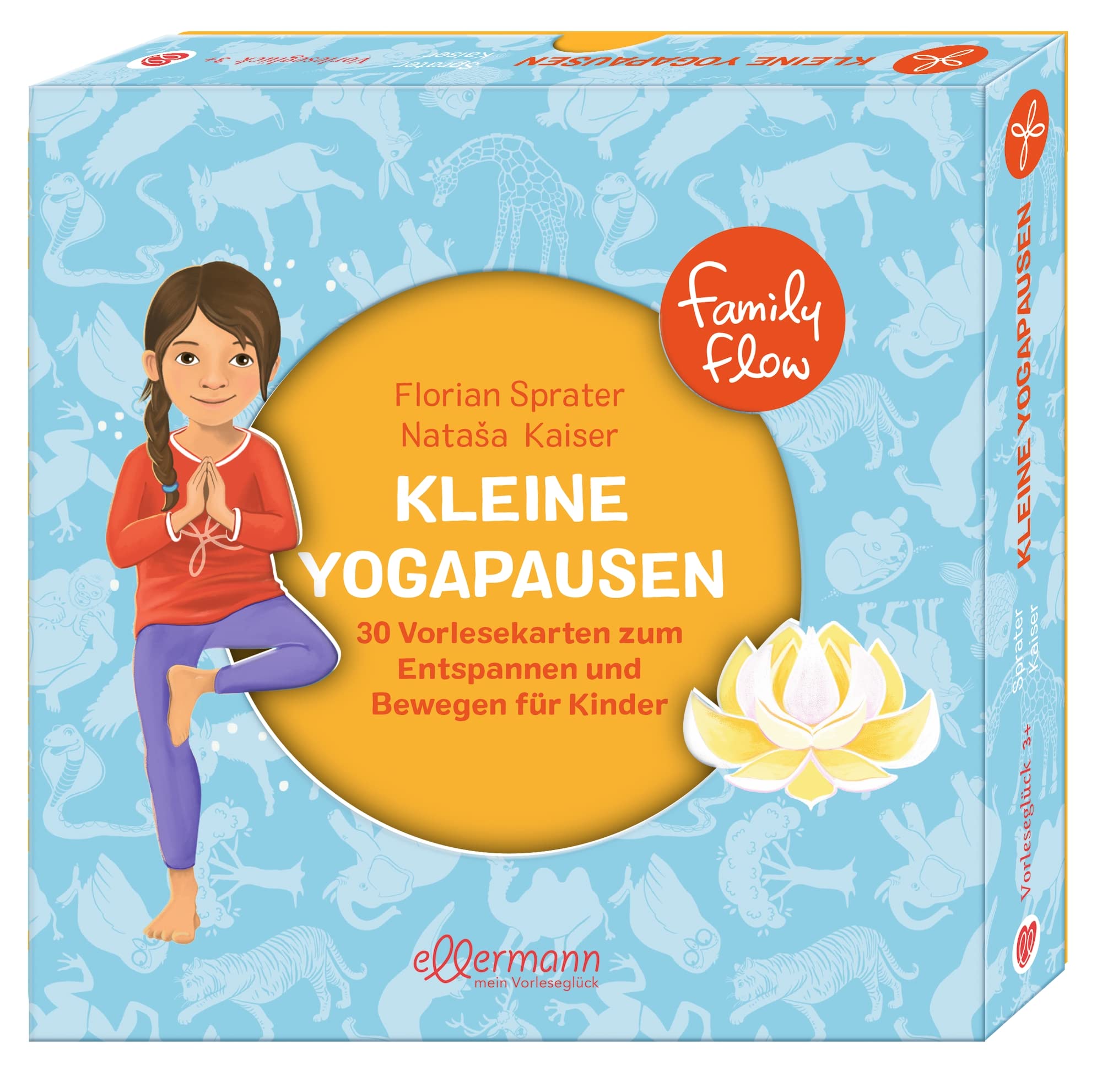 FamilyFlow. Kleine Yoga-Pausen: 30 Vorlesekarten zum Bewegen und Entspannen für Kinder. Kinder Yoga Karten ab 3 Jahren für einen unkomplizierten und fantasievollen Zugang zu Yoga Health, Nutrition & Fitness