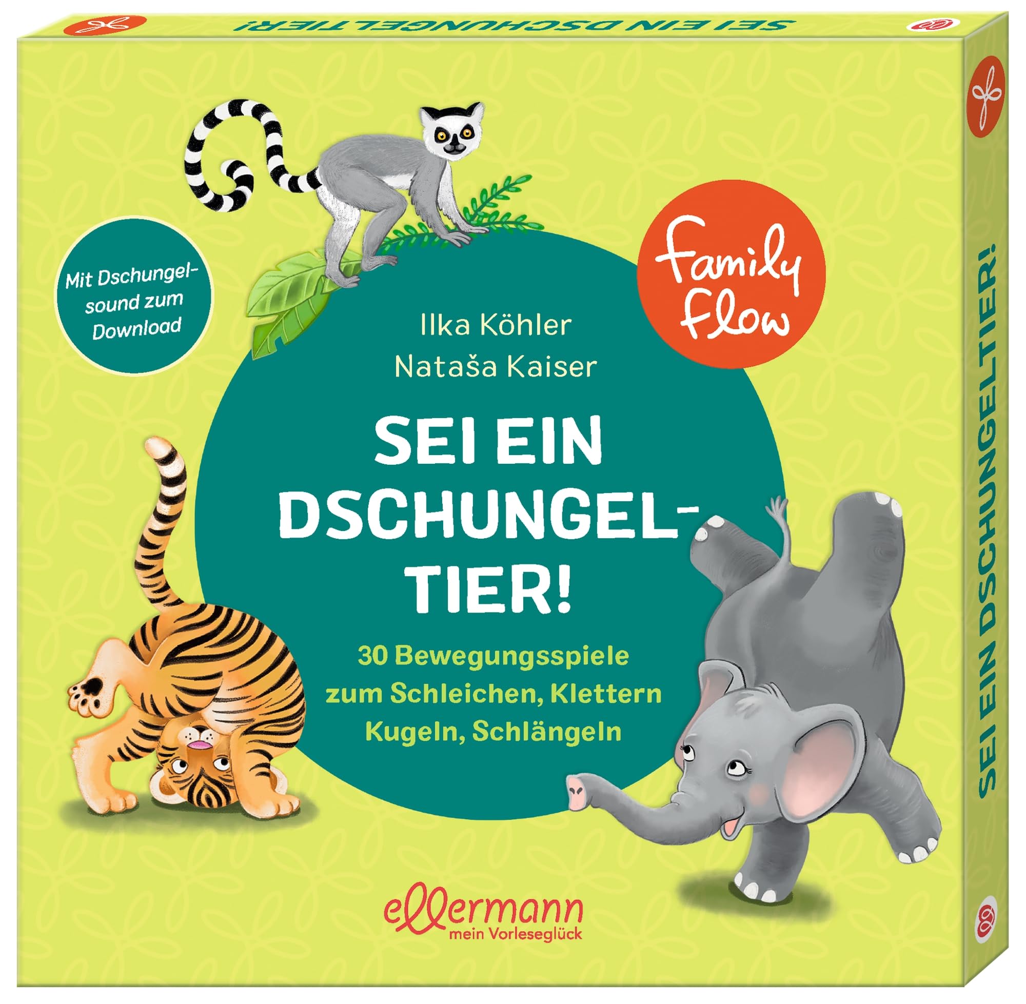 FamilyFlow. Sei ein Dschungeltier!: 30 Bewegungsspiele zum Schleichen, Klettern, Kugeln, Schlängeln. Für Spaß und Entspannung in Familie und Kindergarten Health, Nutrition & Fitness