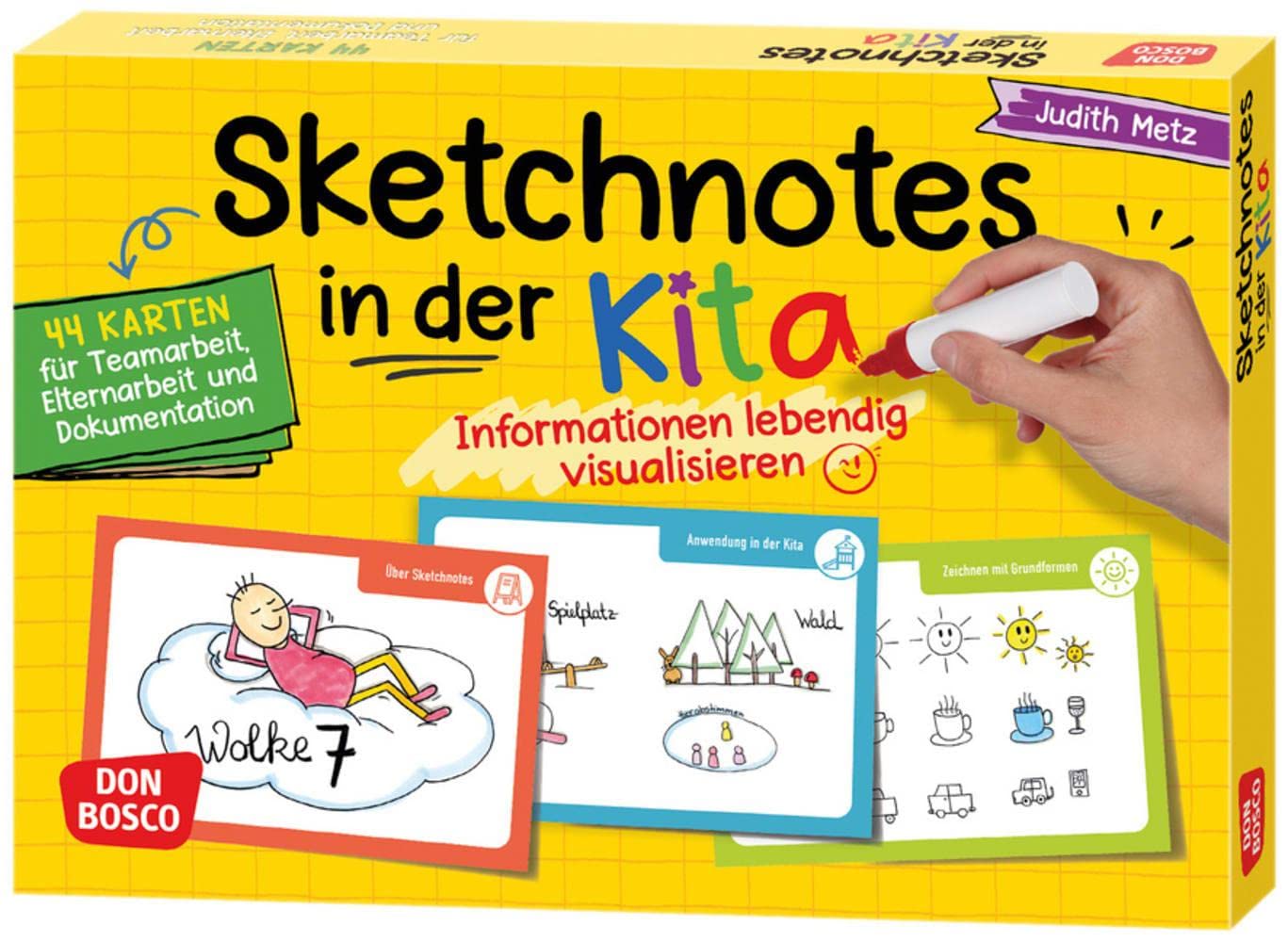 Sketchnotes in der Kita: Informationen lebendig visualisieren. 44 Karten für Teamarbeit, Elternarbeit und Dokumentation. Komplett-Kurs für ... Teamentwicklung & Qualitätsmanagement) Parents & Children
