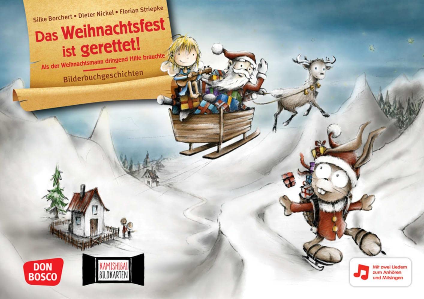 Das Weihnachtsfest ist gerettet! Kamishibai Bildkartenset: Als der Weihnachtsmann dringend Hilfe brauchte. Mit zwei Liedern zum (Anhören und) ... für unser Erzähltheater) Education & Training