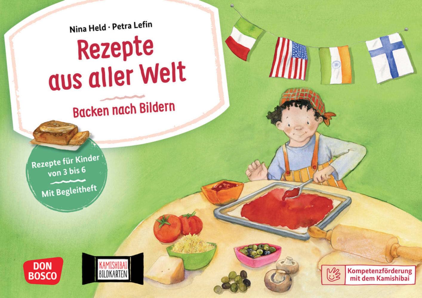 Rezepte aus aller Welt: Backen nach Bildern. Kamishibai Bildkartenset: Pfiffige Backrezepte aus dem Erzähltheater für eine kreative ... 3-6 (Kompetenzförderung mit dem Kamishibai) Leisure, Home & Garden