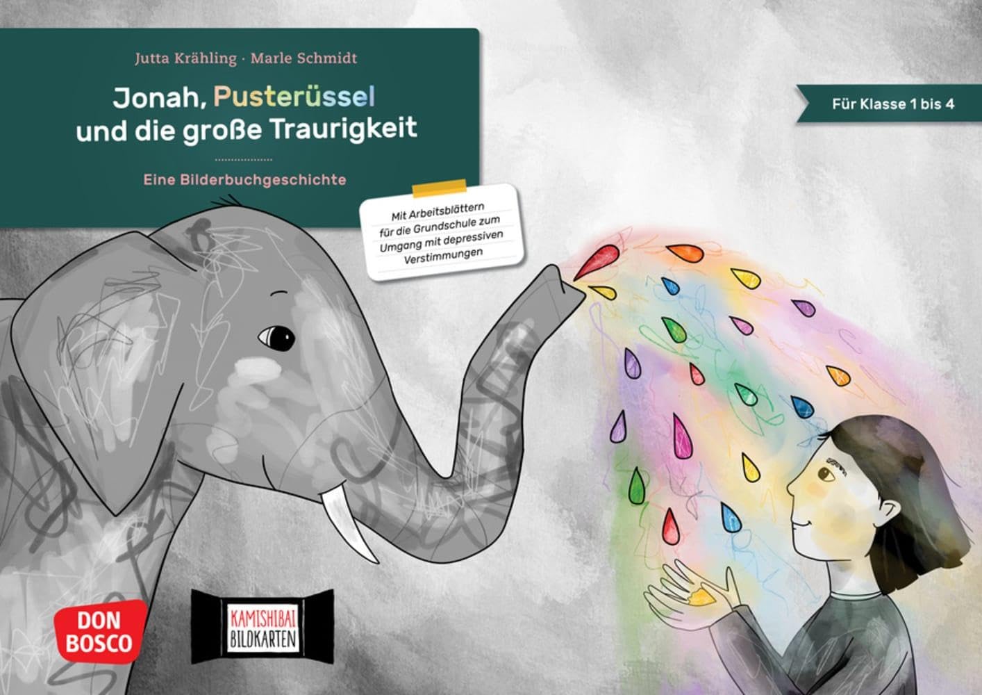 Jonah, Pusterüssel und die große Traurigkeit. Kamishibai Bildkartenset: Mit Arbeitsblättern für die Grundschule zum Umgang mit depressiven Verstimmungen. Für Klasse 1 bis 4 book