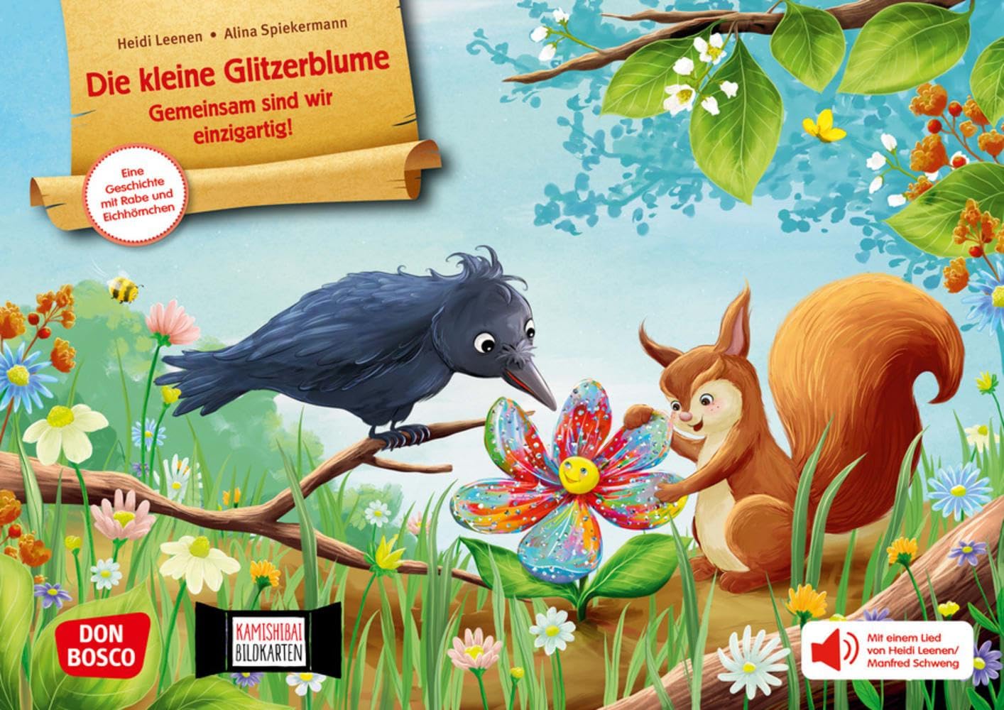 Die kleine Glitzerblume. Gemeinsam sind wir einzigartig! Eine Geschichte mit Rabe und Eichhörnchen. Kamishibai Bildkartenset: Entdecken - Erzählen - ... für unser Erzähltheater) Politics & History