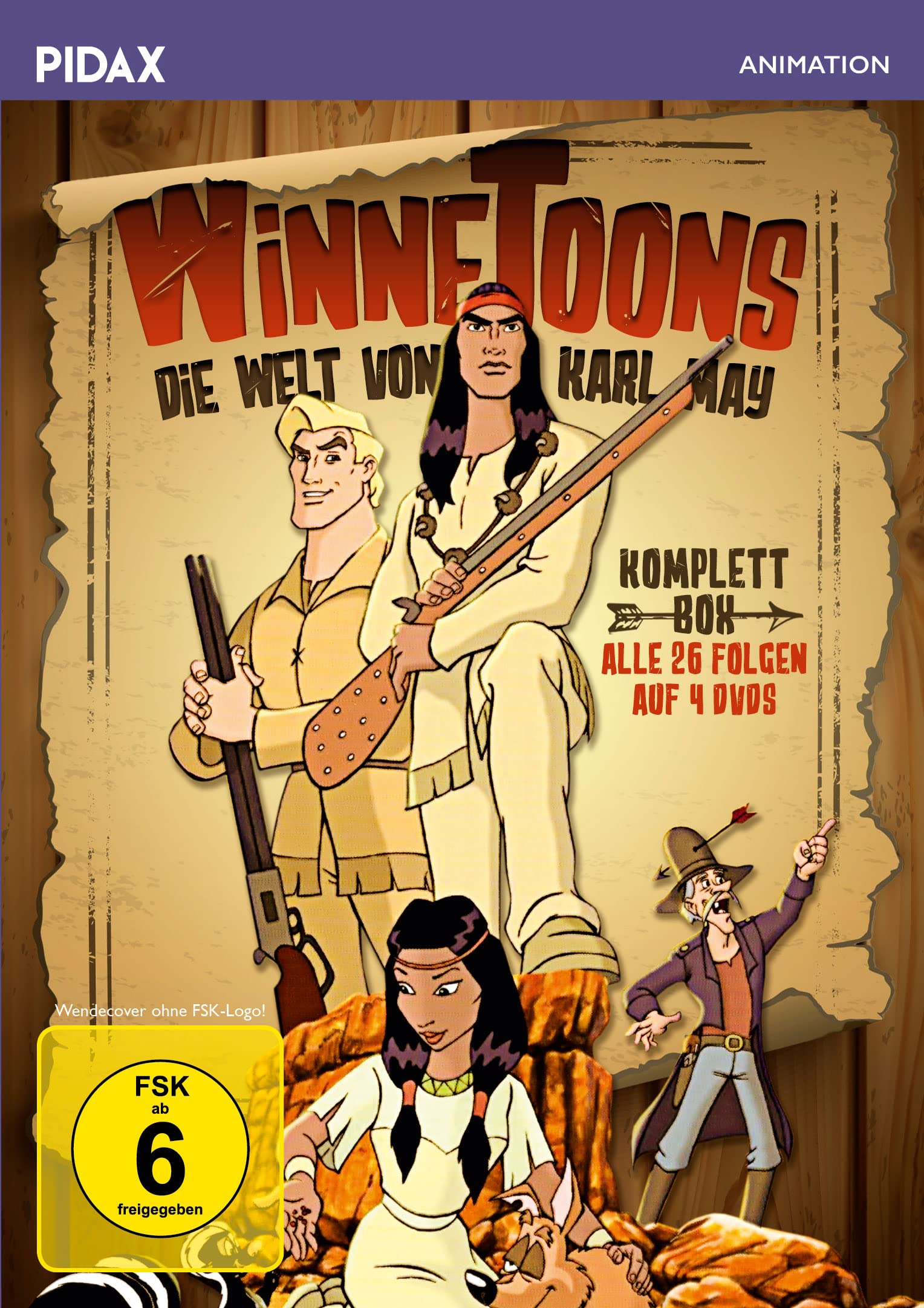 WinneToons - Die Welt von Karl May - Komplettbox / Die komplette 26-teilige Serie um die Abenteuer von Winnetou und Old Shatterhand (Pidax Animation) Box sets