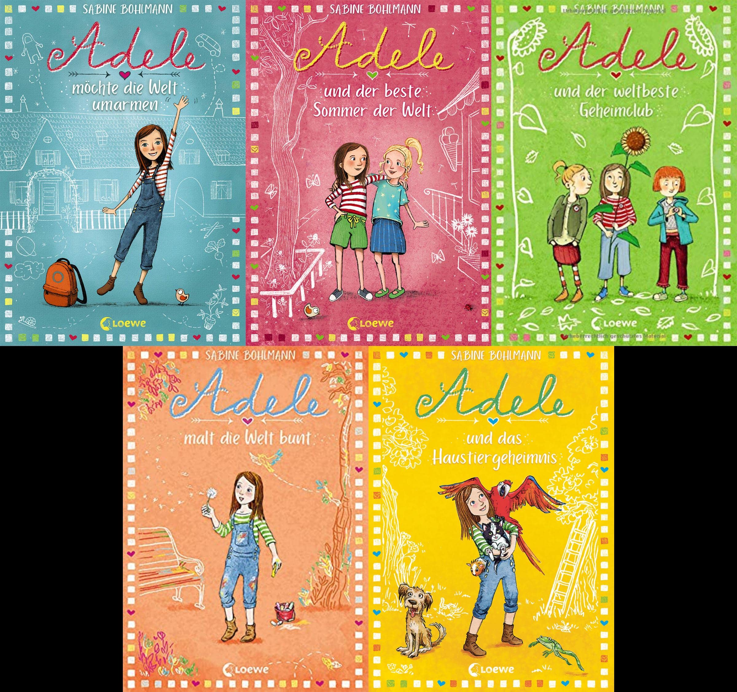 Die Adele-Reihe Band 1-5 plus 1 exklusives Postkartenset Novels & Short Stories