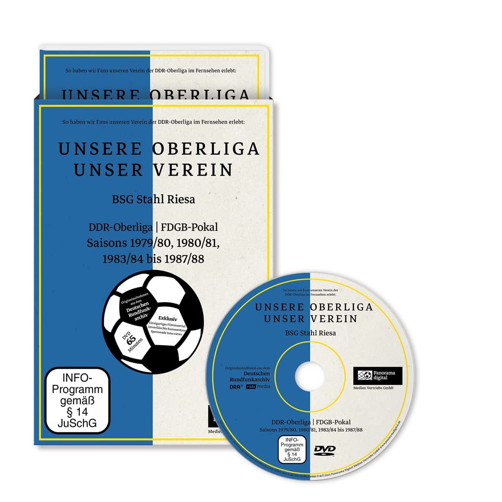 UNSERE OBERLIGA - UNSER VEREIN: BSG Stahl Riesa - DDR-Oberliga / DGB-Pokal / Saisons 1979/80, 1980/81, 1983/84 bis 1987/88 dvd