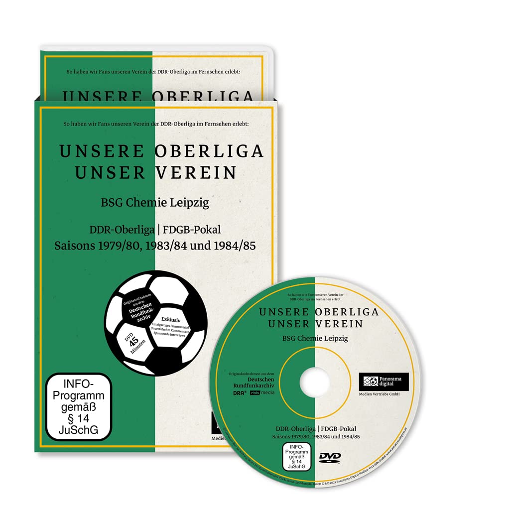 UNSERE OBERLIGA - UNSER VEREIN: BSG Chemie Leipzig - DDR-Oberliga / FDGB-Pokal / Saisons 1979/80, 1983/84 und 1984/85 dvd