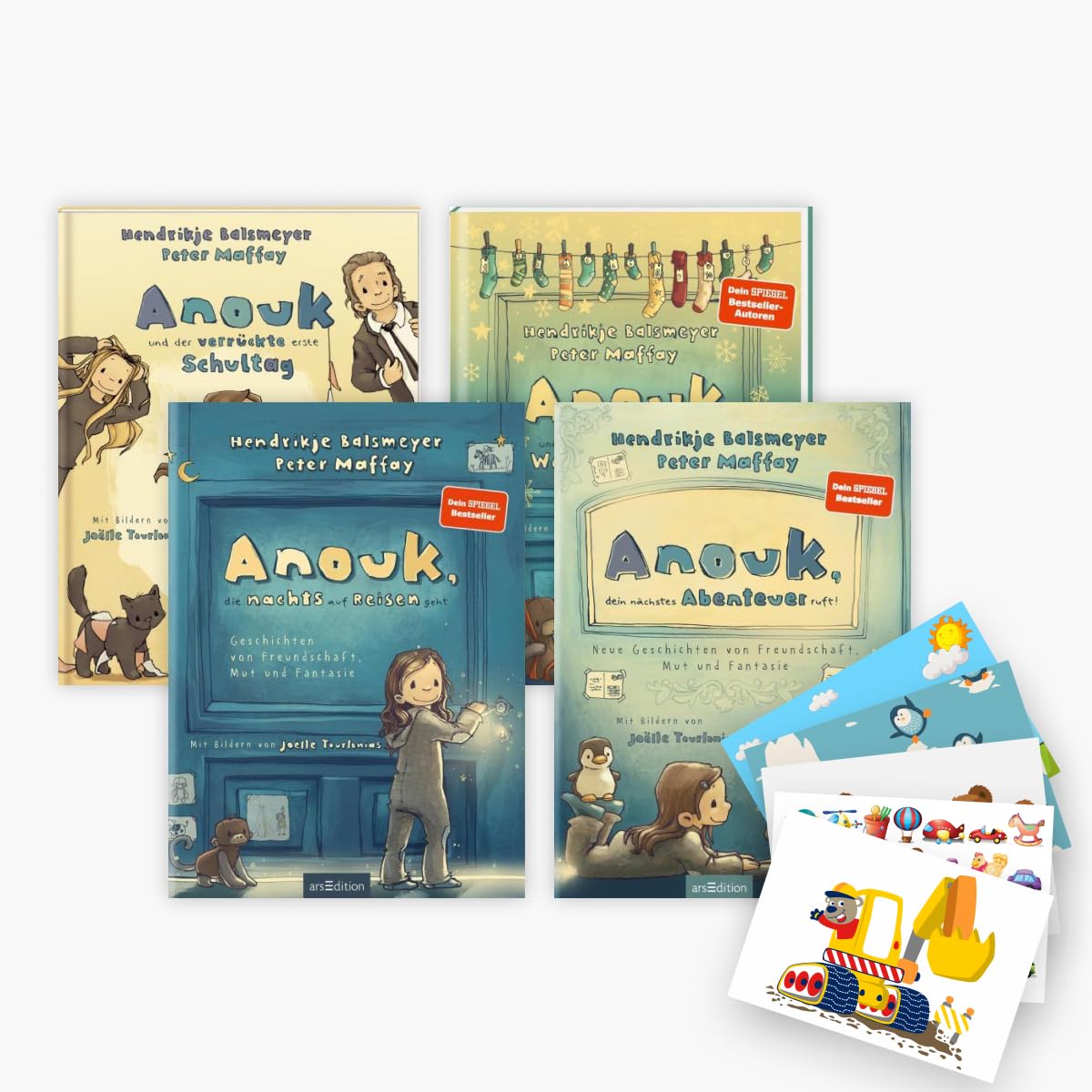 4 schöne Geschichtenbücher von Anouk + 1 exklusives Postkartenset Novels & Short Stories