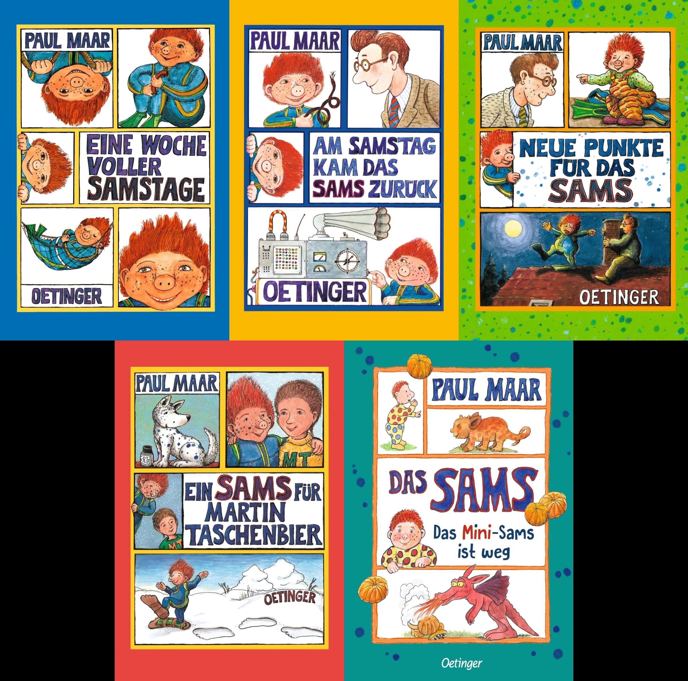 Das Sams Band 1-5 plus 1 exklusives Postkartenset Novels & Short Stories