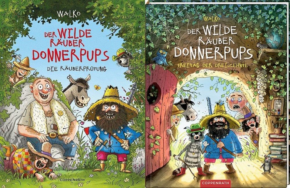 Der wilde Räuber Donnerpups in 2 Bänden plus 1 exklusives Postkartenset Novels & Short Stories