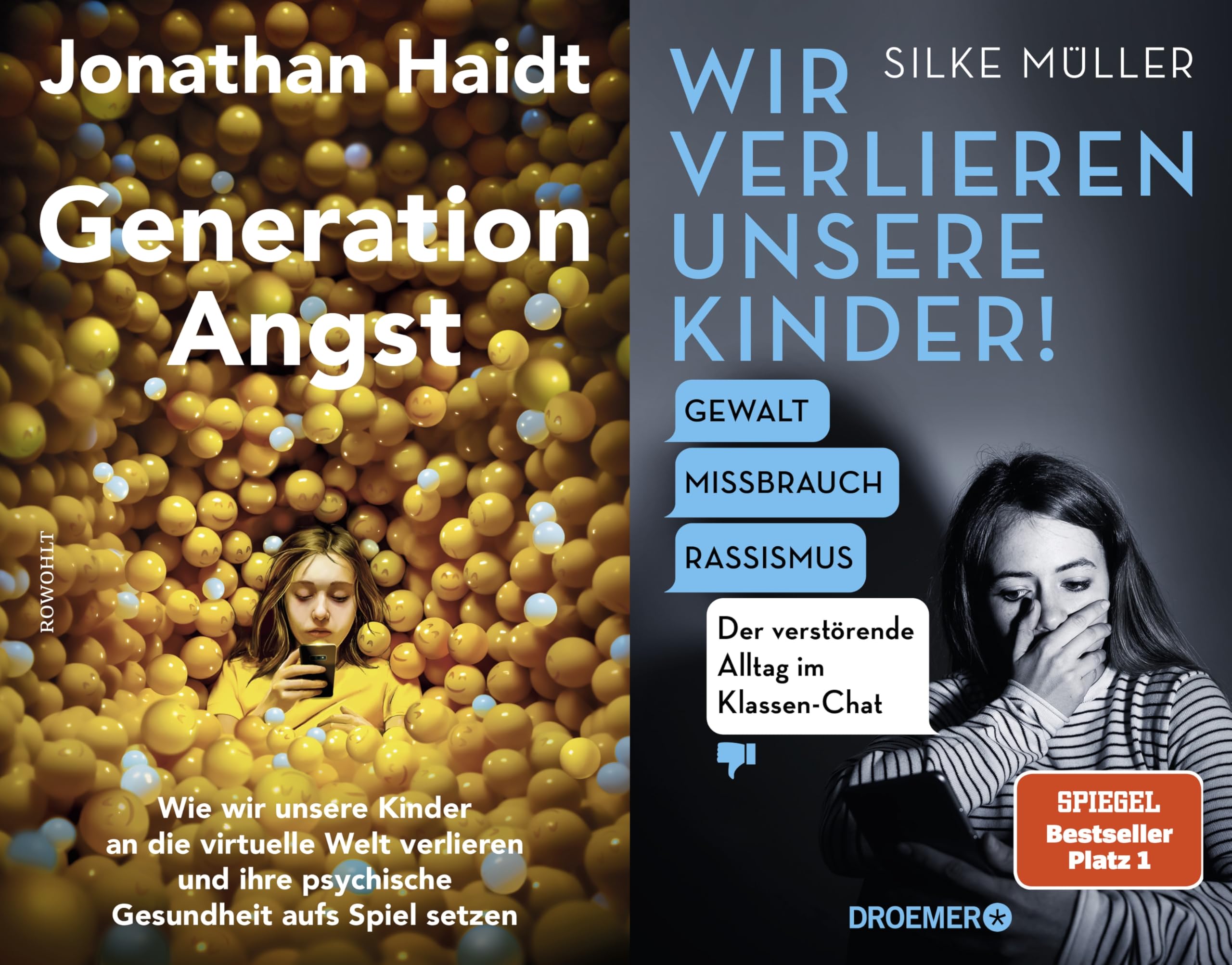 Wir verlieren unsere Kinder + Generation Angst im Set plus 3 extra Lesezeichen Politics & History