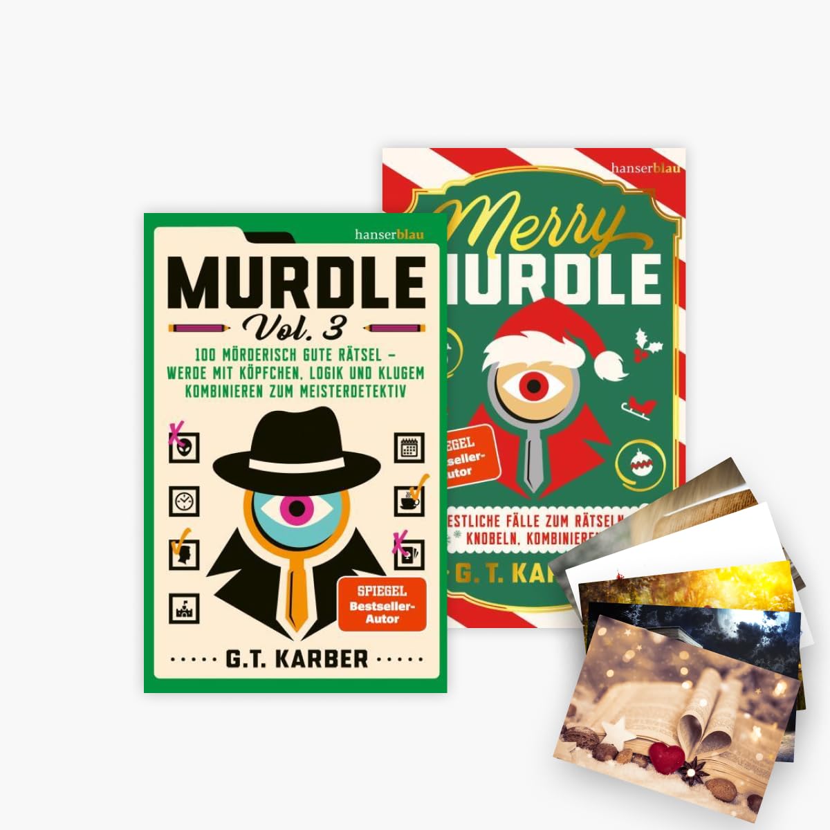 Murdle Volume 3 + Merry Murdle + 1 exklusives Postkartenset Leisure & Fun