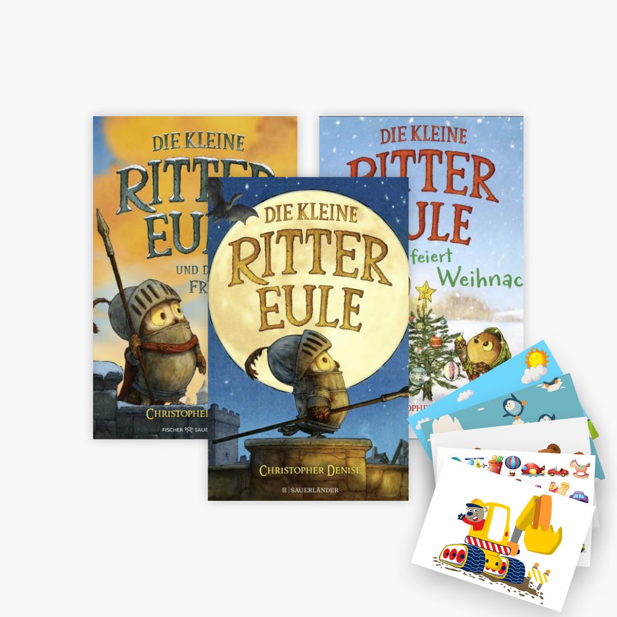 Die kleine Rittereule Band 1-3 plus 1 exklusives Postkartenset Novels & Short Stories