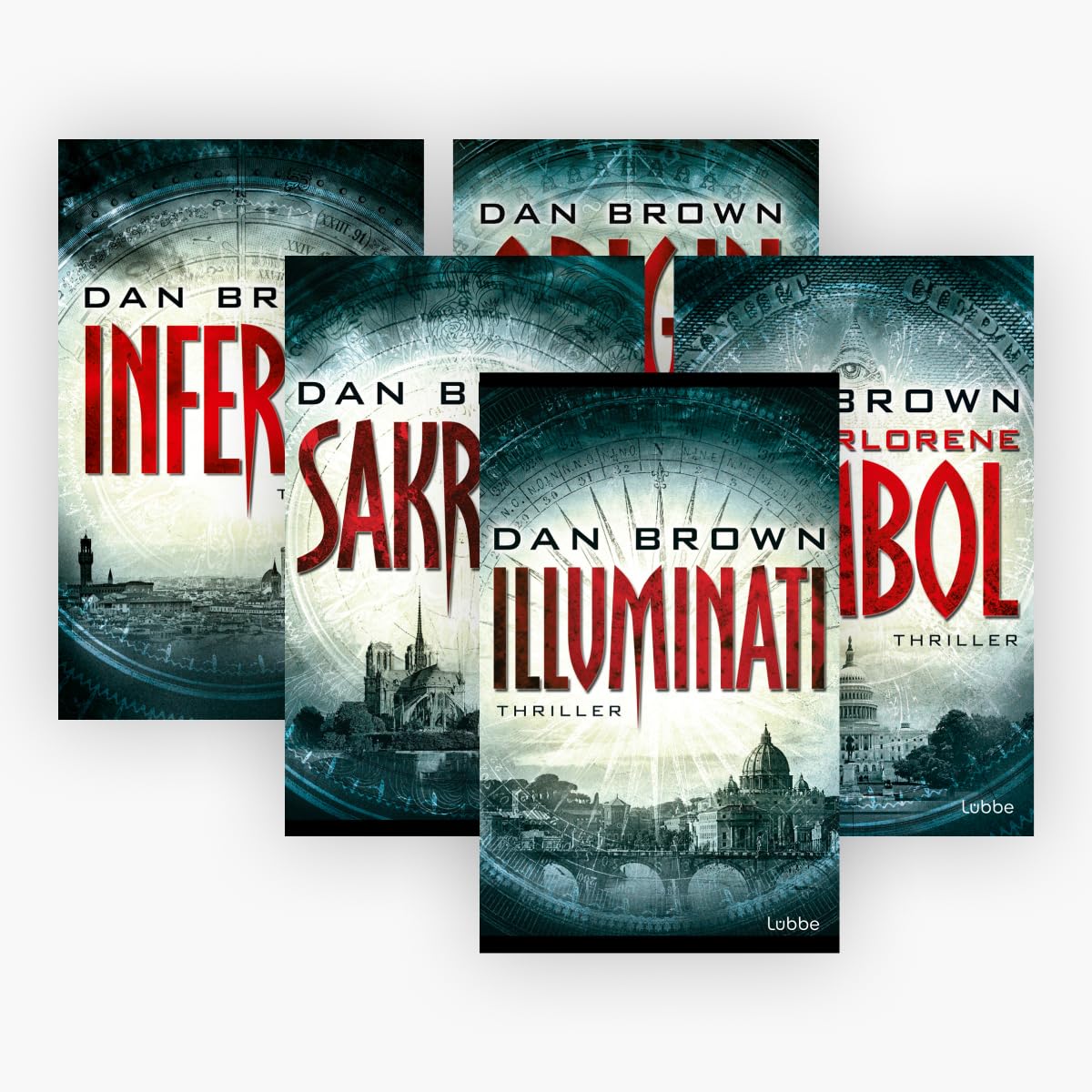 Die Robert Langdon-Reihe Band 1-5 plus 1 exklusives Postkartenset Action & Adventure