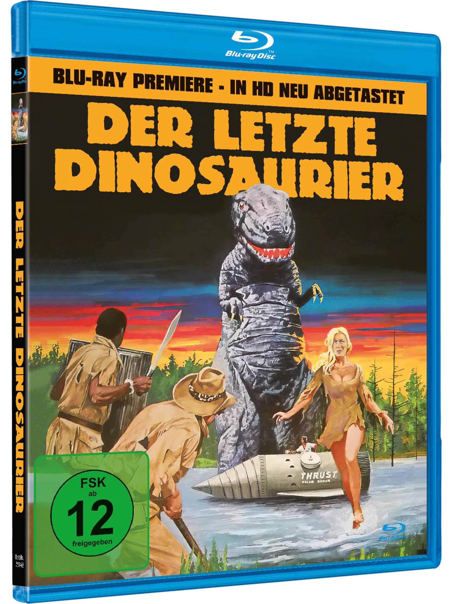 Der letzte Dinosaurier - Die Restaurierte Komplettfassung als Sammler-Edition mit gezeichnetes Artwork beim Cover und Wendecover - Ein Fantasie Abenteuer à la Verne & Burroughs Movies