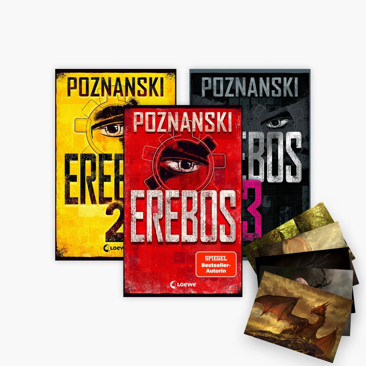 Die Erebos-Reihe Band 1-3 plus 1 exklusives Postkartenset Crime & Thriller