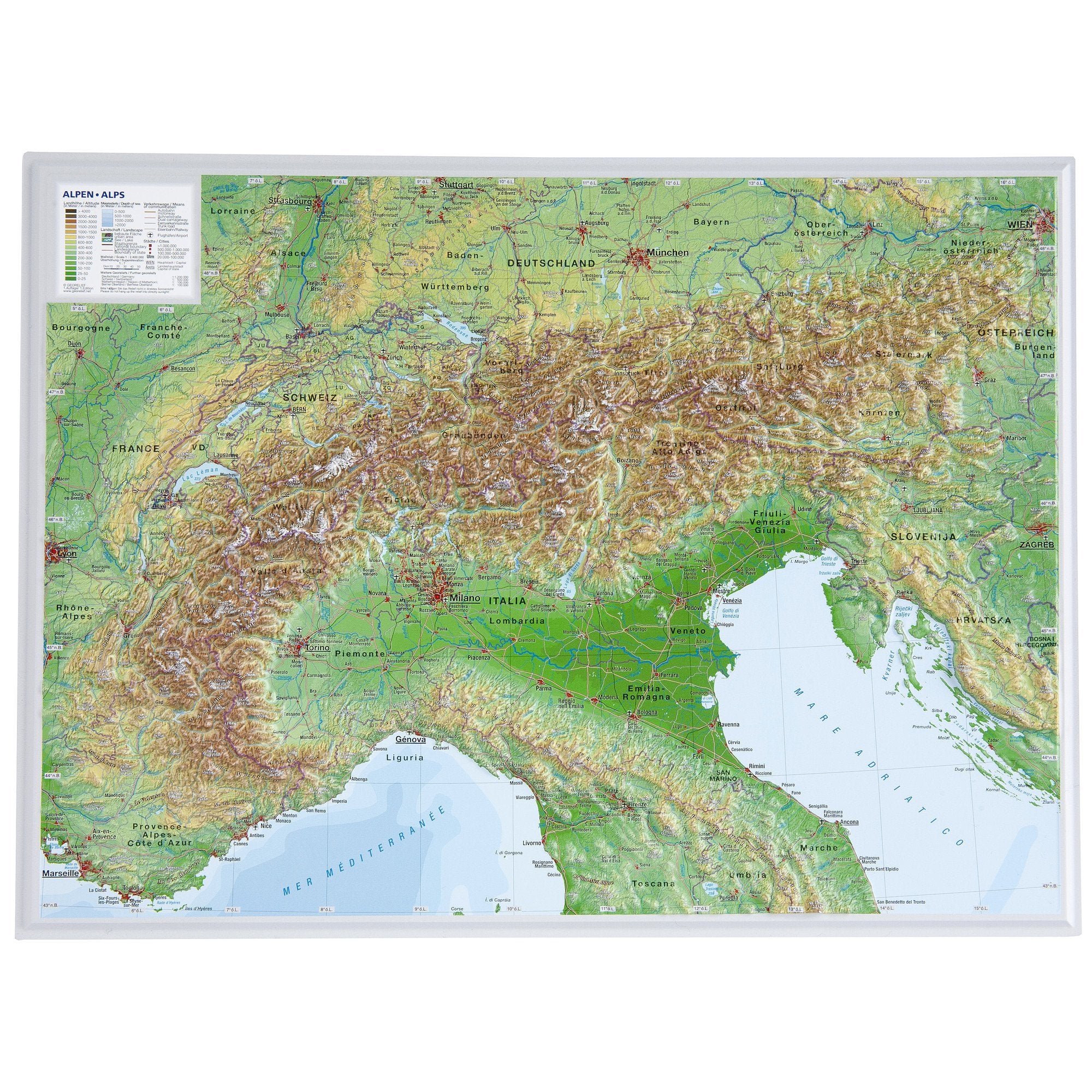 Product Image: Alpen klein 1 : 2 400 000