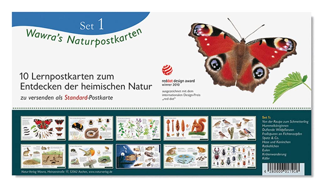 Wawra's Naturpostkarten, Set 1: 10 Lernpostkarten zum Entdecken der heimischen Natur Leisure, Home & Garden