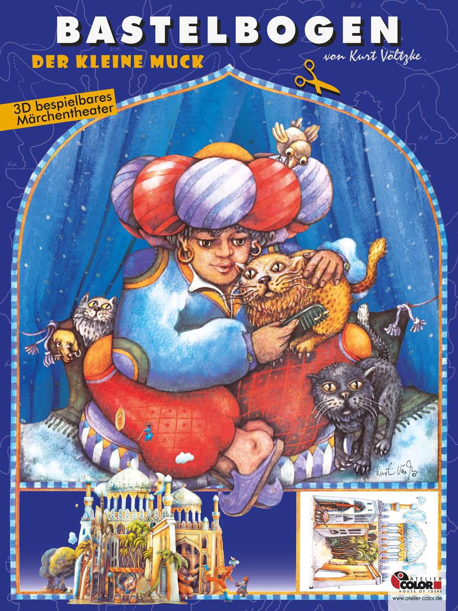 Der kleine Muck basteln Bastelbogen Märchen Ausschneidebogen book