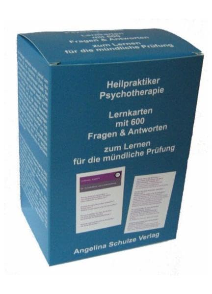 Heilpraktiker Psychotherapie Lernkarten mit 600 Fragen & Antworten: zum Lernen für die mündliche Prüfung Medicine