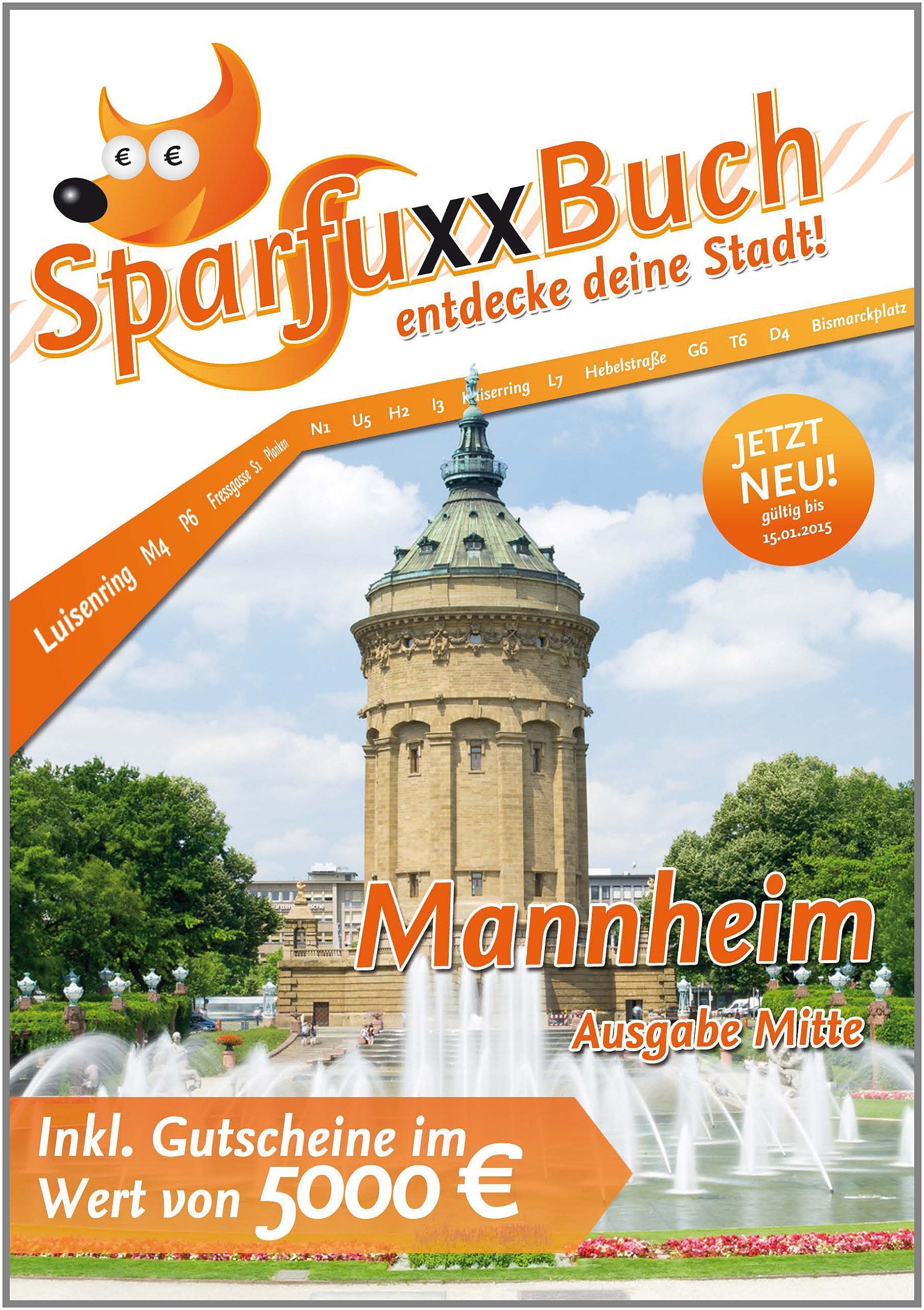 SparfuxxBuch - entdecke deine Stadt!: Mannheim - Ausgabe Mitte Books