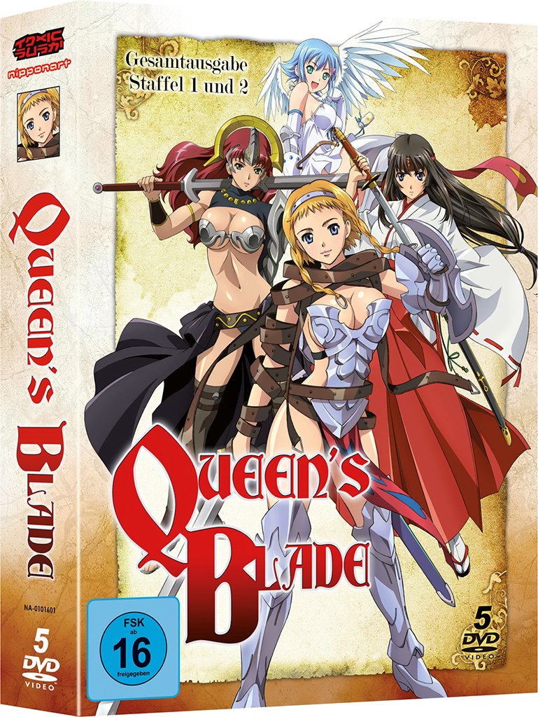 Queen's Blade: Die Wanderkriegerin & Die Thronfolgerin - Gesamtausgabe - Staffel 1 & 2 - OmU - Box sets