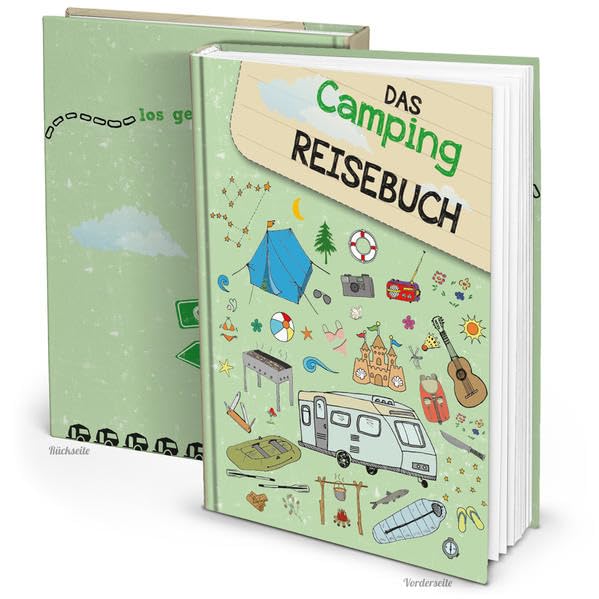 XXL Campingbuch Reisetagebuch Camping Reisebuch für Camper Lifestyle