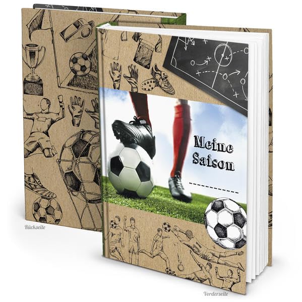 Fußballbuch MEINE SAISON (Hardcover A5, Blankoseiten): Tolles Geschenk-Buch für Statistiken und Ergebnisse Lifestyle