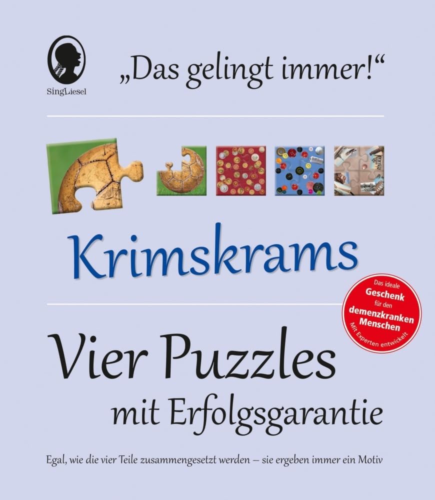 Demenz-Puzzle „Krimskrams“ – Beschäftigung und Aktivierung für Senioren mit extra-großen Puzzleteilen | Mit Erfolgsgarantie – das Puzzle, das immer ... mit Erfolgsgarantie für Senioren mit Demenz Puzzles