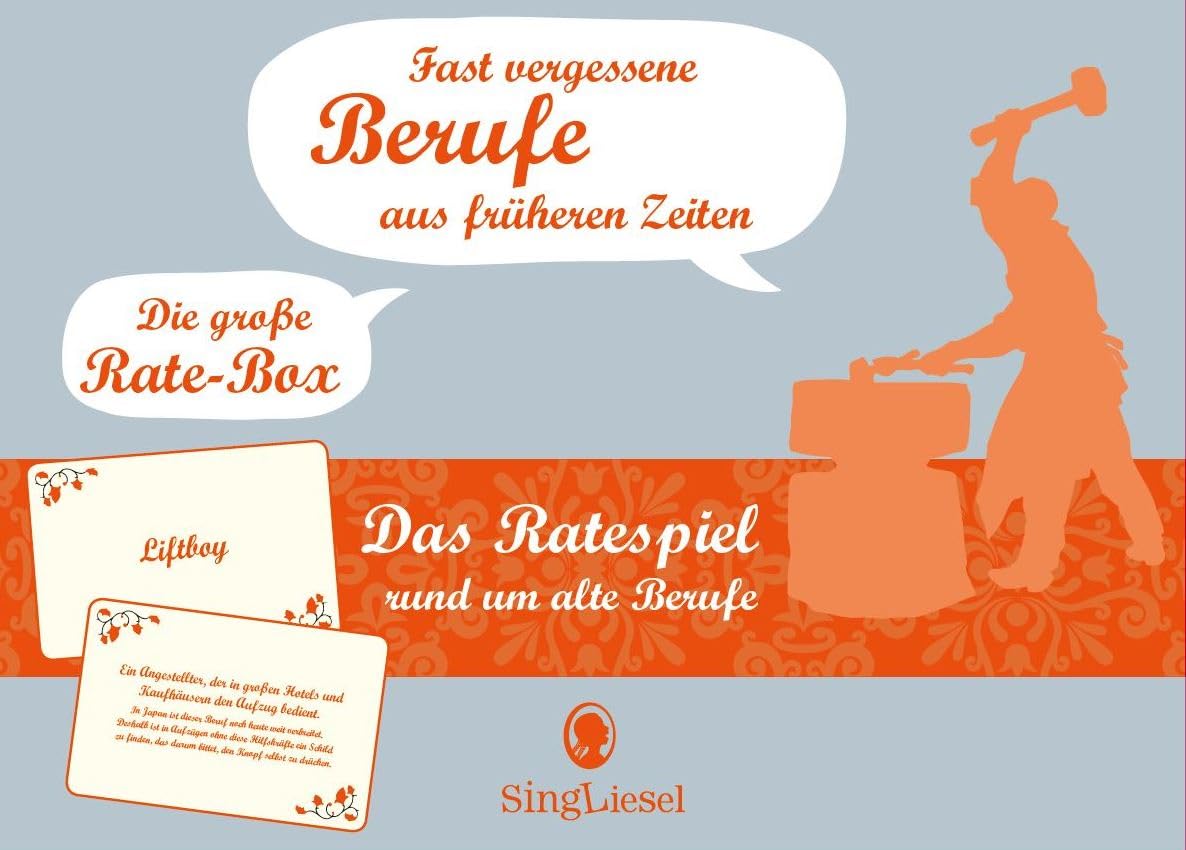 Fast vergessene Berufe vergangener Jahrzehnte: Die große Rate-Box enthält 100 Karten book