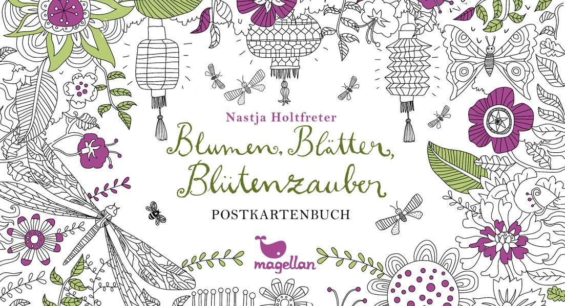 Blumen, Blätter, Blütenzauber - Postkartenbuch book